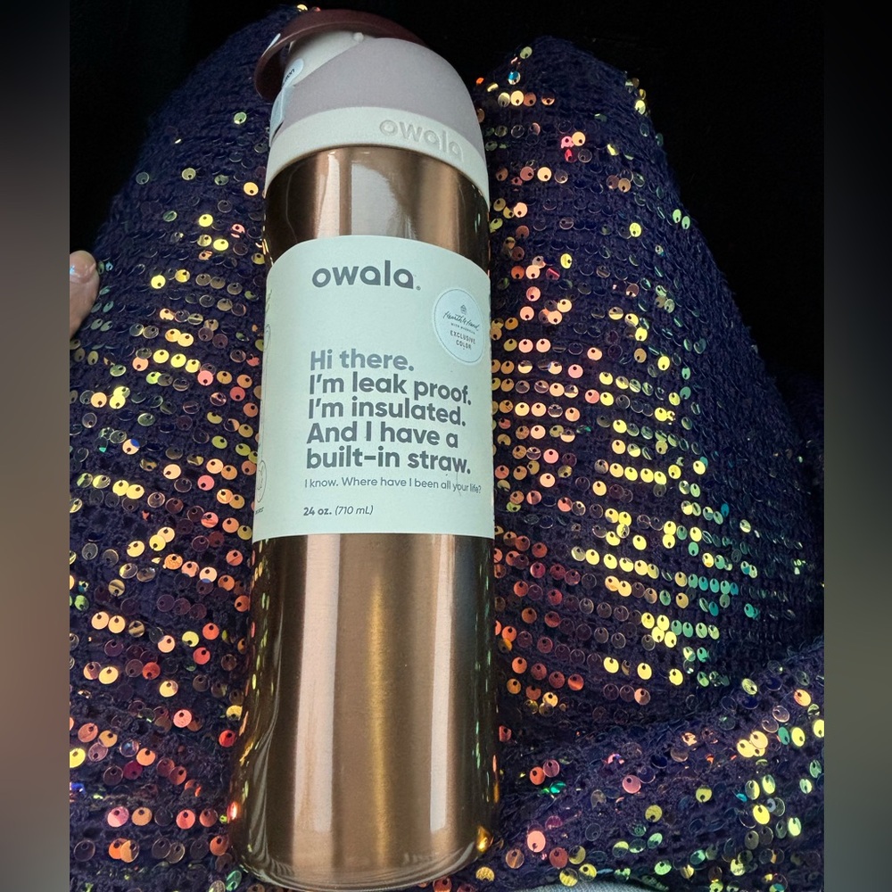 Owala x Hearth & Hand copper bells freesip water bottle 24oz